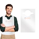 Nidy® Disposable Bibs for Adults Waterproof and Oil-Proof Adult Bibs for Waterproof Oilproof Crawfish Seafood Boil Bibs for BBQ Party Adult Bibs for Elderly Water Resistant