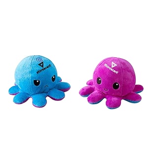 storescent reversible octopus soft toys for kids octopus stuffed animal plush soft toys for boys and girls  octopus plushie toy bluepurple