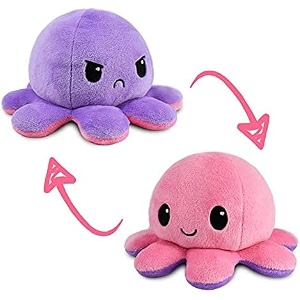 storescent reversible octopus soft toys for kids octopus stuffed animal plush soft toys for boys and girls  octopus plushie toy purplepink