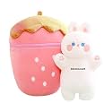 Storescent Soft Toys for Kids - Stuffed Animal Plush Soft Toy for Boys &amp; Girls | Plushie Toy (Happy Pink/Happy Blue)