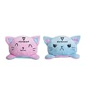 Storescent Reversible Soft Toys for Kids, Cat Stuffed Animal Plush Soft Toys for Boys and Girls | Plushie Toy (Pink CAT)