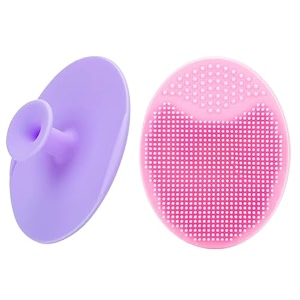storescent skin soother baby bath brush exfoliating and massaging cradle cap bath brushes for baby pack of 2 pink purple