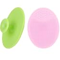 Storescent Skin Soother Baby Bath Brush, Exfoliating and Massaging Cradle Cap Bath Brushes for Baby (Pack of 2 (Pink, Green))