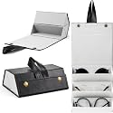Storescent Sunglasses Organizer with Slots, Travel Glasses Case Storage Portable Sunglasses Storage Case Bag Foldable Eyeglasses Holder Box, Eyewear Display Containers for Men &amp; Women