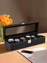 STORESHINE Unisex Black 12-Slot Watch Organizer Watch Box