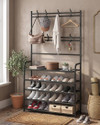 Storia Metal Shoe Coat Rack- Double