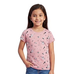 Stories.Label Girl Cotton Printed T-Shirts in Half
