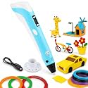 Storio 3D Pen with Adapter| 3D Pen for Kids| 3D Pen with 3 * 1.75MM PLA Filaments 10m Each| 3D Printing Pen | 3D Pen Set with PLA Filament Included - Ready to Create, Blue