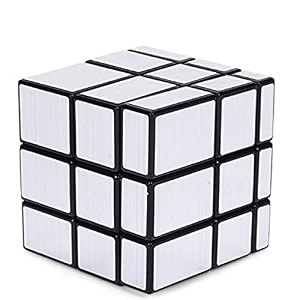 storio cubes high speed sticker less magic puzzle cube game toy mirror_silver for kid