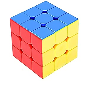 storio cubes 3x3 high speed sticker less magic puzzle cube game toy pack of 1multicolorfor kid