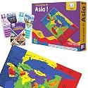 Storio EVA Foam Asia Map Puzzles for Kids with Trump Fact Cards for Playing Learning &amp; Educational Toys - Jigsaw Puzzles for Kids Ages 4-8 - Gift for 4, 5, 6, 7, 8 Year Old Boys &amp; Girls