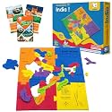 Storio EVA Foam Geography of India Map Puzzles for Kids with Trump Fact Cards for Playing Learning &amp; Educational Toys - Jigsaw Puzzles for Kids Ages 4-8 - Gift for 4, 5, 6, 7, 8 Year Old Boys &amp; Girls
