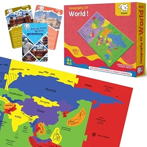 storio eva foam world map puzzles for kids with trump fact cards for playing learning amp educational toys - jigsaw puzzles for kids ages 4-8 - gift for 4 5 6 7 8 year old boys amp girls