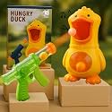 Storio Hungry Duck Feeding Toy with Blaster Gun | Air-Powered Soft Ball Shooting Toy with Sound | Indoor Outdoor Fun Game for Kids 3+ Years | Interactive Learning Gift for Boys &amp; Girls