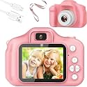 Storio Rechargeable Kids Camera Toy 3.0MP - Pink | 1080P Video Camera with 2-Inch Screen Supports 32GB with Games,Filters,Time-Lapse Educational Birthday Gift for Boys & Girls Age 3–12