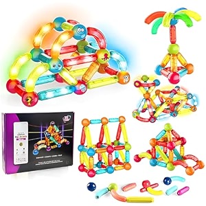 storio light magnetic building sticks blocks kidslearning sticks and balls activities for toddlers educational magnet building blockskids for 3 year old gifts25pcs
