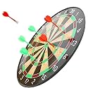Storio Premium Magnetic Dart Board with Darts - Fun Indoor and Outdoor Dart Game Set Toys for All Ages Kids, Boys and Girls - 12 Inch
