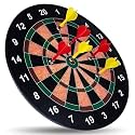 Storio Premium Magnetic Dart Board with Darts - Fun Indoor and Outdoor Dart Game Set Toys for All Ages Kids, Boys and Girls - 17 Inch