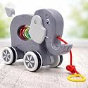 Storio Pull Along Toy for Toddlers - Lion| Cute & Colorful Baby Pull Toy with Attractive Design | Developmental Learning for 1+ Year Old Boys & Girls | Durable, Safe & Non-Toxic