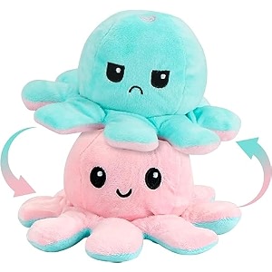 storio toy octopus plushie reversible soft toys for kids  plush soft toys for baby boys and girls  octopus soft toy for kids -18cm