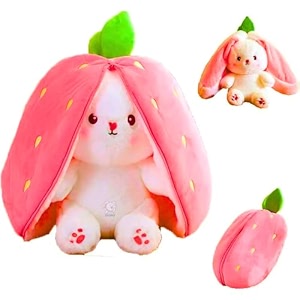 storio toy super cute plushie soft toys for kids  plush soft toys for baby boys and girls kids -reversible rabbit  best valentine gift