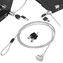 Storite 2M Security Lock for ThinkPad Laptops | Durable Alloy Cable with Key Lock System and 2 Keys | Anti-Theft Protection, Silver