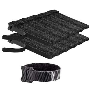 storite 500 piece cable organizer hook amp loop tape-wirecord holder management strap-reusable hook amp loop ties for pc tv desk wfh accessories 6 inchblack