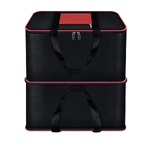 storite expandable moisture proof nylon 142 l heavy duty extra large storage bag for clothesblanketsbedsheetstoysstationery paper rectangularredblack 57x49x51cm 1 pack