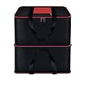 Storite Expandable Moisture Proof Nylon 142 L Heavy Duty Extra Large Storage Bag For Clothes/Blankets/Bedsheets/Toys/Stationery Paper Rectangular(RedBlack, 57x49x51cm) (1 Pack)