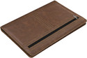 STORITE Faux Leather 4 Ring Professional File Folder (Set Of 1, Brown)