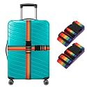 Storite 2 Pack Luggage Strap for Suitcase &amp; Trolley Bag (Rainbow)