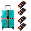 Storite Pack of 4 Luggage Strap for Suitcase &amp; Trolley Bag (Rainbow)