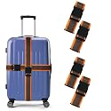 Storite 4 Pack Luggage Strap for Suitcase &amp; Trolley Bag (Orange)