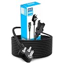 Storite 1.8 Meter 3 Pin Power Cable for PC/Computer, Black