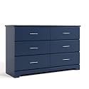 Storkcraft Brookside 6-Drawer Dresser, Midnight Blue