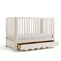 Storkcraft Casablanca 5-in-1 Convertible Crib with Drawer, Frosted Oat