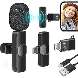 k8 wireless microphone for youtubers  mobile lavalier streaming interview for collar mic mini micro portable clip mike