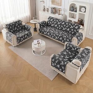StoryHome Chenille Sofa Cover 5 Seater Fully
