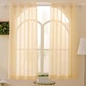 Story@Home Sheer Window Curtains 5 Feet Set of 1 for Living Room Beige