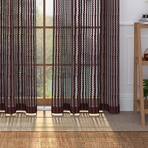 storyhome 7 feet long stripes door curtains for living room bedroom kitchen 46 inch x 84 inch purple set of 2