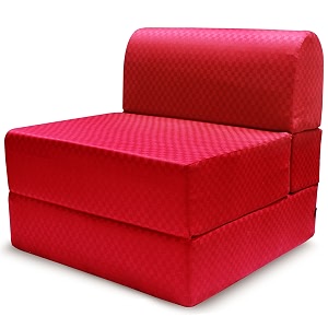 storyhome single seater futon sofa cum bed maroon 7534 x 3034 x 834