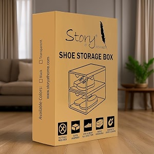 StoryHome Stackable Sneaker Box Transparent - Pack