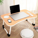 Story@home Wood Portable Laptop Table (Finish Color - Walnut)