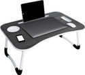 Story@home Wood Portable Laptop Table (Finish Color - Black)