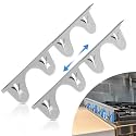 Stove Gap Covers Stainless Steel, 2 Pack, Stove Gap Filler, Stove Gap Guard, Range Trim Kit, Heat Resistant, Easy Clean, Retractable, Length 13.8” to 27.5”