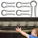 Stove Knob Lock for Child Safety and Proofing (5 Pack), Oven Knob Safety Covers for Kids and Pets(Grey)