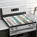 Stove Top Cover for Electric Stove 28"x20", Cooktop Glass Stove Top Covers Washable Decorative Stove Protector Mat for Home Kitchen Cooktops