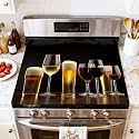 Stove Top Cover for Electric Stove Beer Wine Heat Resistant Glass Cooktop Protector Flat Top Oven Cover Mat Prevent Scratching 28" x 20"