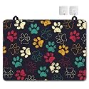 Stove Top Cover for Electric Stove，Christmas Kitchen Decor Dog Paw Extra Thick Natural Rubber Glass Top Protector, Prevents Scratching, Expands Usable Space 28.5'' x 20.5''