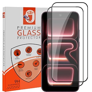 stp feel premium hd tempered glass screen protector guard compatible for oppo k14 plus 5g 677 inch pack of 2  edge to edge coverage with easy to installation kit for smartphone